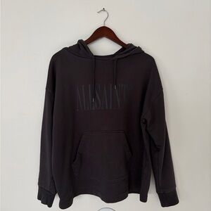 AllSaints Dark Grey Oversized Hoodie, size M